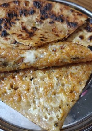 A picture of Leftover Potato cheese paratha.