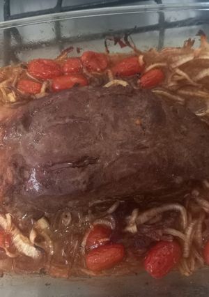 Una foto de Bife de Chorizo Encebollado al Horno