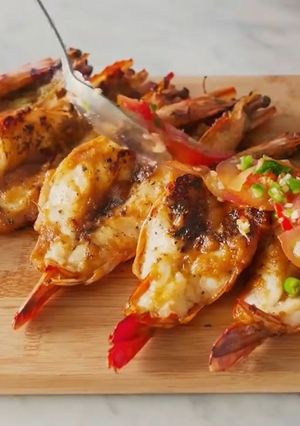 Foto resep Wajib Dicoba! Udang Bakar Jimbaran TOP Markotop