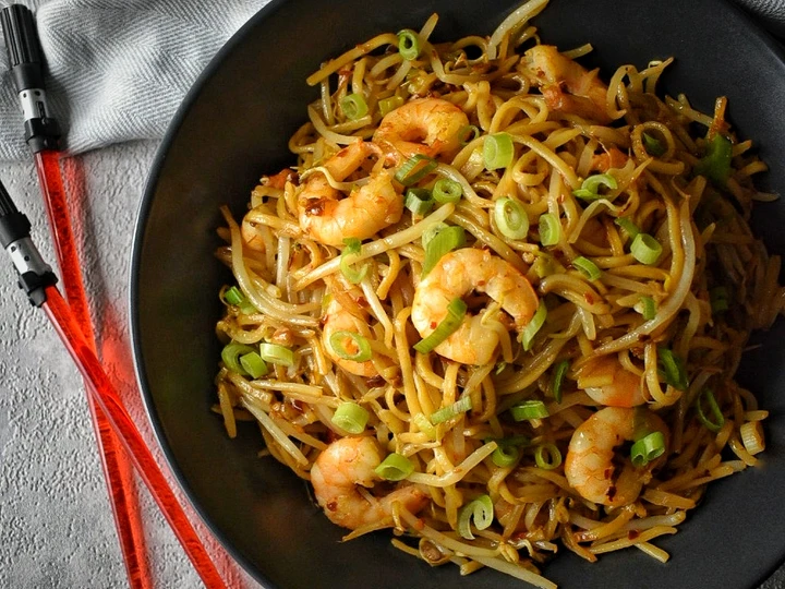 Recipe King Prawn Chow Mein the So Delicious Tasty