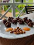 Rocas de chocolate con naranja Almendras y mermelada de fresa 🍓