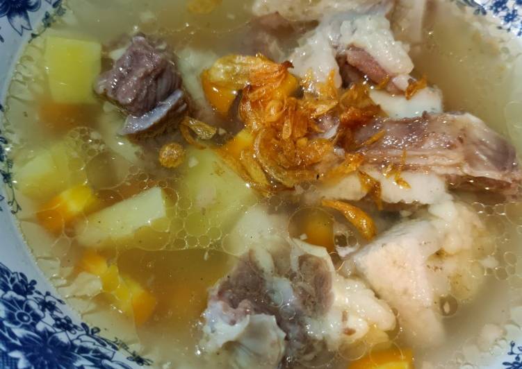 Sup iga kuah segar simple