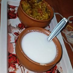 A picture of Baingan ka bharta.
