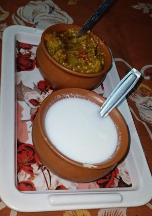A picture of Baingan ka bharta.