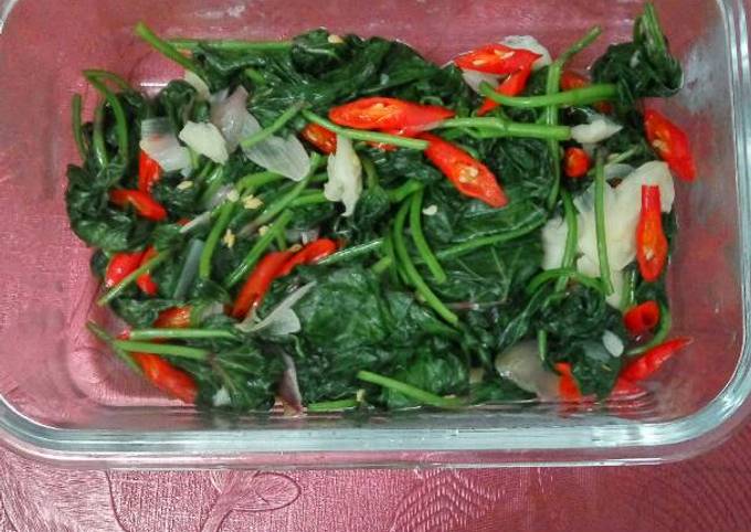 Resep Tumis daun ubi Anti Gagal