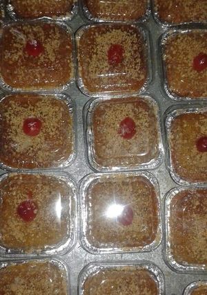 صورة لوصفة بسبوسة في قوالب فردية