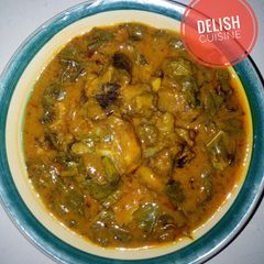 A picture of Oha soup.