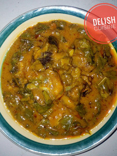A picture of Oha soup.