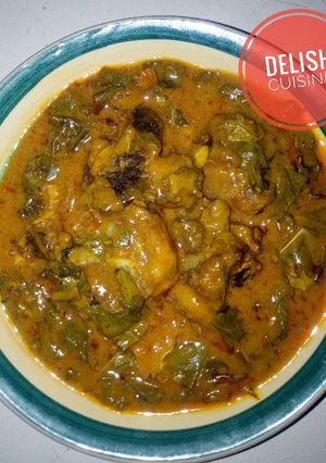 A picture of Oha soup.