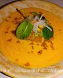 Гарбузово-сочевичний крем-суп🍲 з горбушою та авокадо /Pumpkin and lentil cream soup
