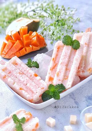 Foto resep Cheese Mango Sticky Rice Popsicle