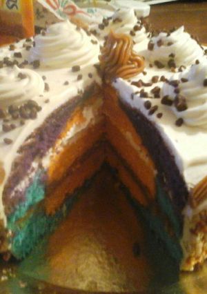 Una foto de Torta de colores!