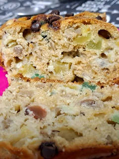 Una foto de Budín de frutas y semillas light