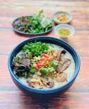 Cháo Đậu Xanh Tim Cật Xào Tiêu