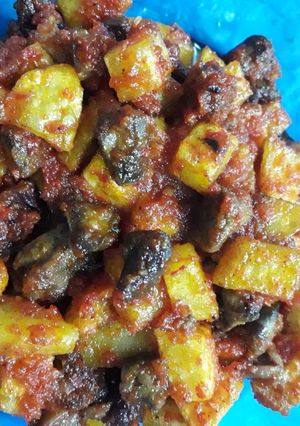 Foto resep Balado Hati Ayam + kentang
