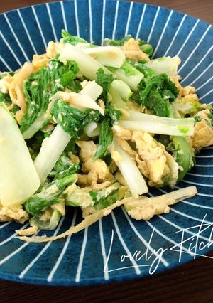 蛋香小白菜 的食譜成品照片