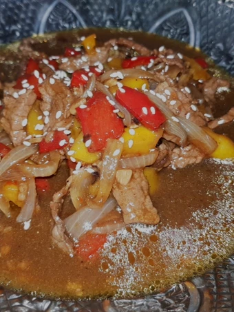 Langkah Gampang Menyiapkan Resep Sapi lada hitam Anti Ribet, Sempurna