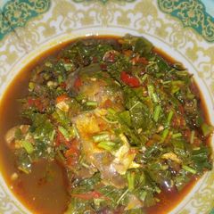 A picture of Spinach soup.