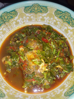 A picture of Spinach soup.