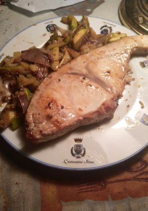 Foto di Pesce spada con zucchine #maniinpastafirenze