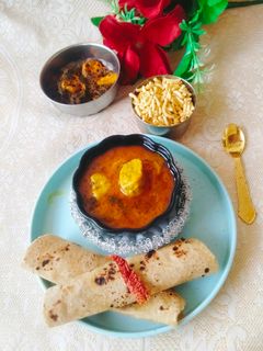 A picture of Gatte ki sabji (Besan ke gatte / Gram flour Curry).