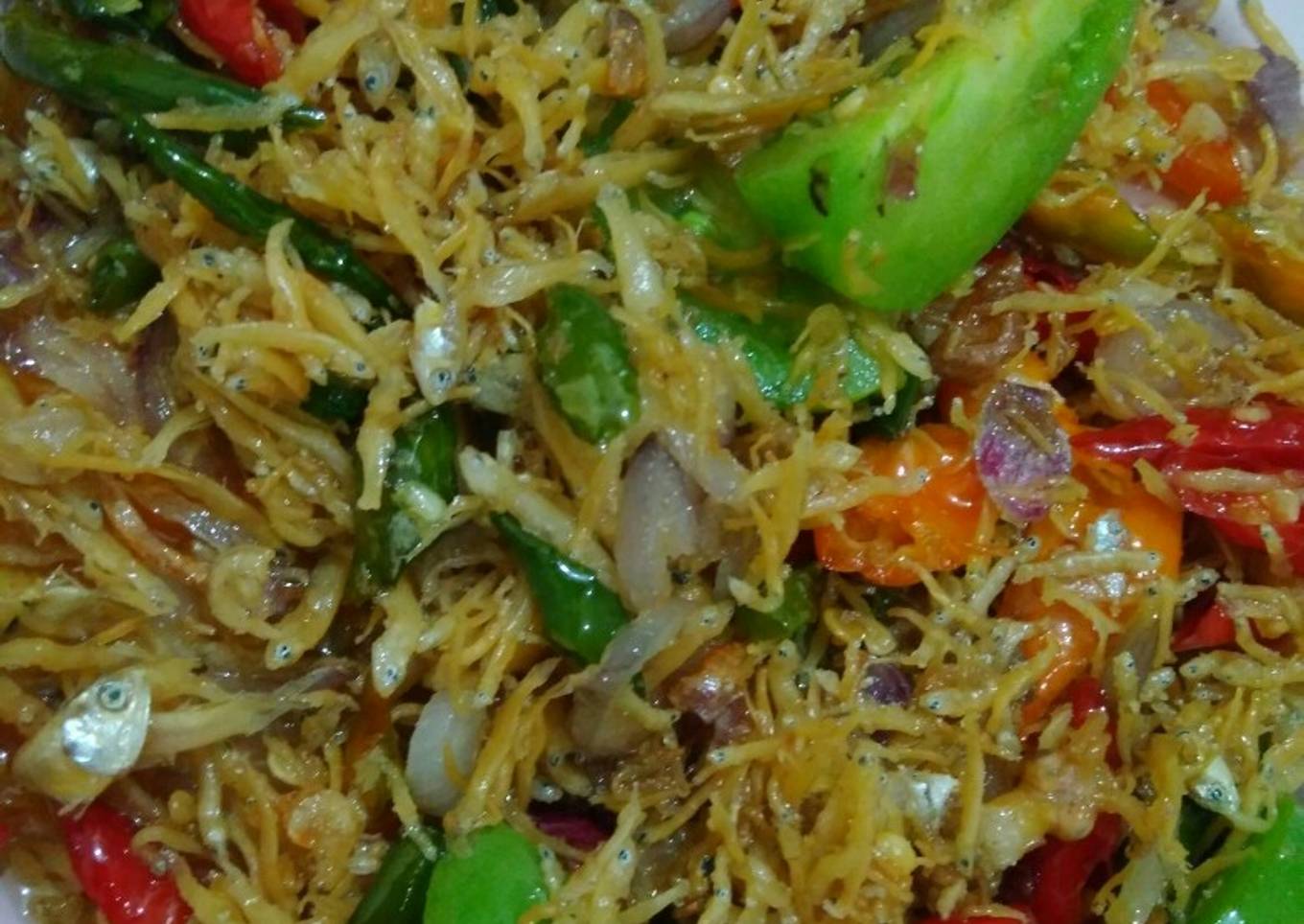Oseng Teri Pedas