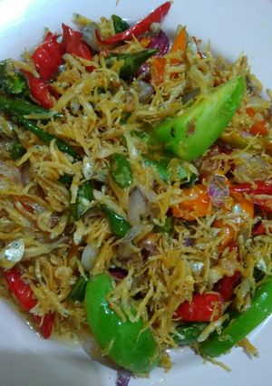Foto resep Oseng Teri Pedas