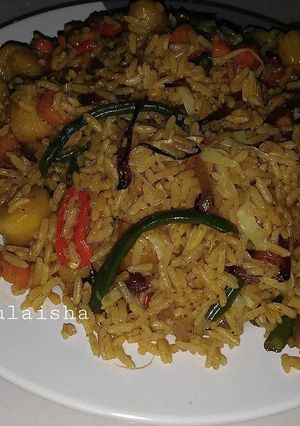 A picture of Vegetables pulao.