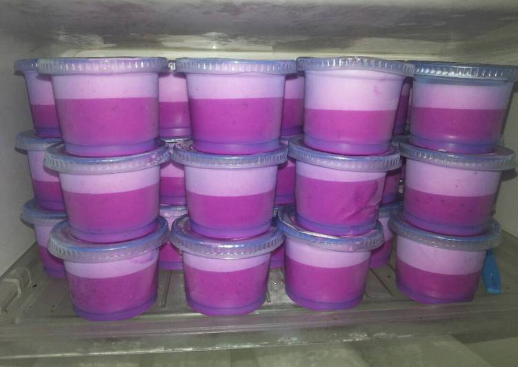 Resep Es Cream Buah Naga Anti Gagal