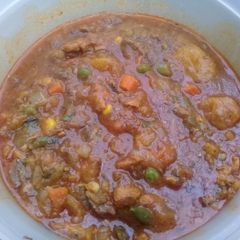 A picture of Tin fish stew.