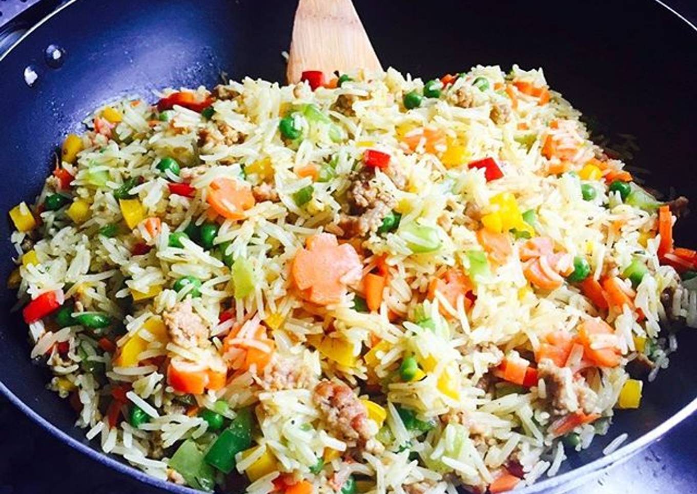 Vegetable fried rice #MyRiceDishContest