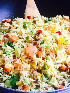 A picture of Vegetable fried rice #MyRiceDishContest.