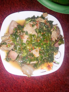A picture of Offal pepper soup.