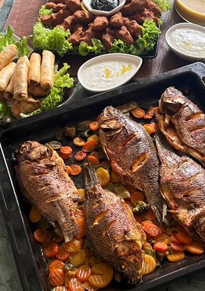 صورة لوصفة صينية سمك بالخضار