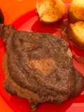 Mi ojo de bife en salsa gravy de malbec