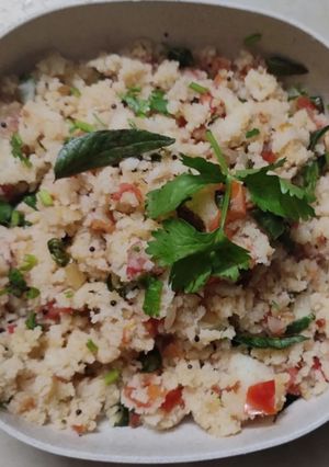 A picture of Leftover Idly upma.