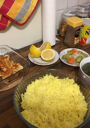 صورة لوصفة ملوخية بالدجاج