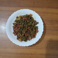 A picture of Okra Bhujia.