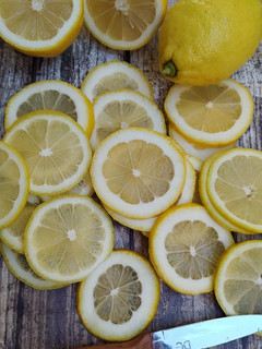 Foto di Fette di limone congelate