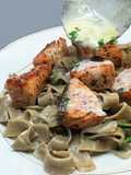 Creamy Salmon Tagliatelle Recipe. Pasta