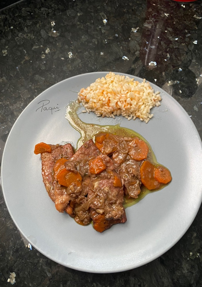 Una foto de Lomo de la cabezada en salsa