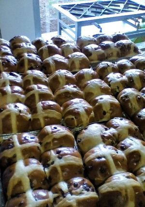 A picture of Hot Cross Buns.