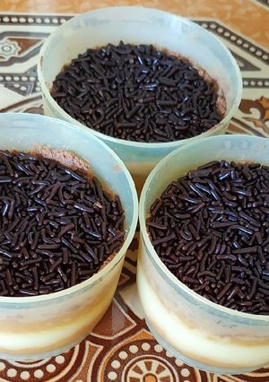 Foto resep Dessert Box Kelapa Milo
