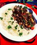 Mushroom Steak with Cumin coriander Rice