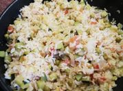 A picture of white rice