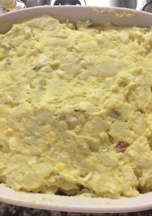 A picture of Grandma’s Southern Potato Salad.