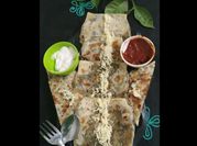 A picture of filled flatbread