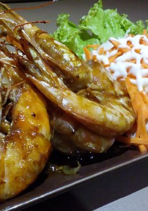Foto resep Udang Bakar Pedas Manis