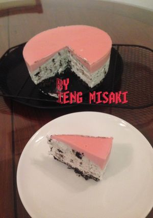 Foto resep Oreo chesse cake lapis chocolate strawberry
