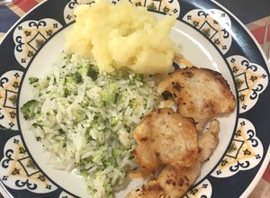Foto de Arroz com brócolis e queijo prato